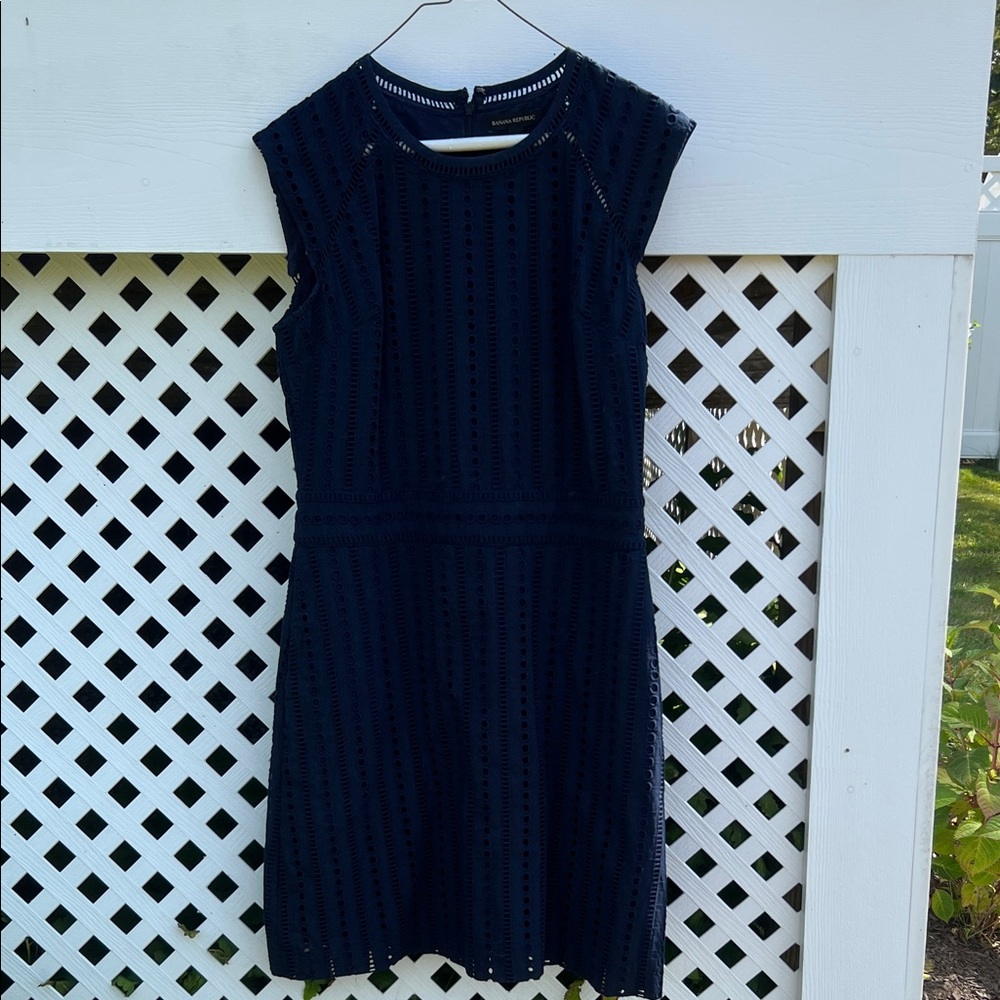 Banana Republic Eyelet Shift Dress